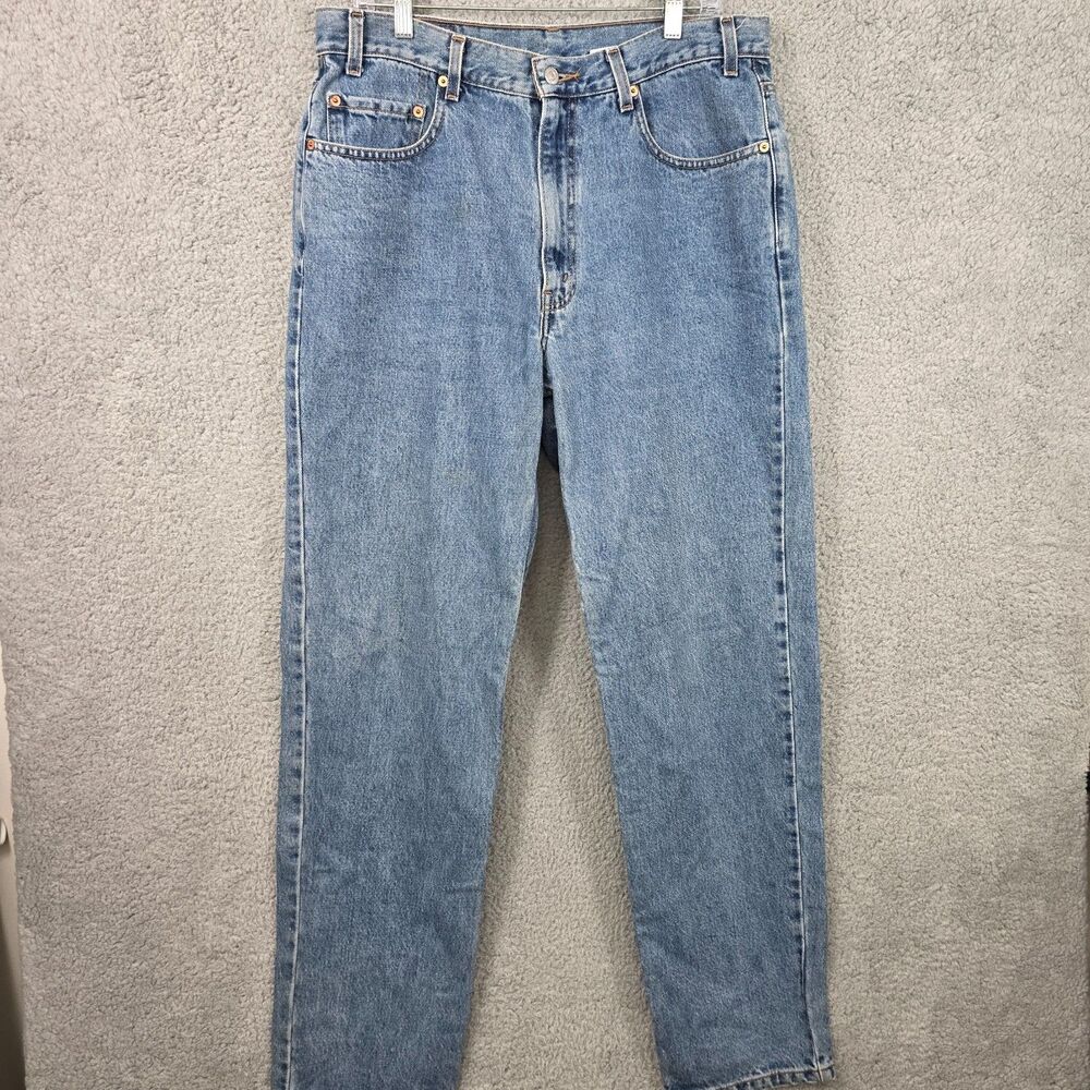 Vintage Levis 550 Jeans Men's 36x34 Relaxed Fit Tapered Leg Denim